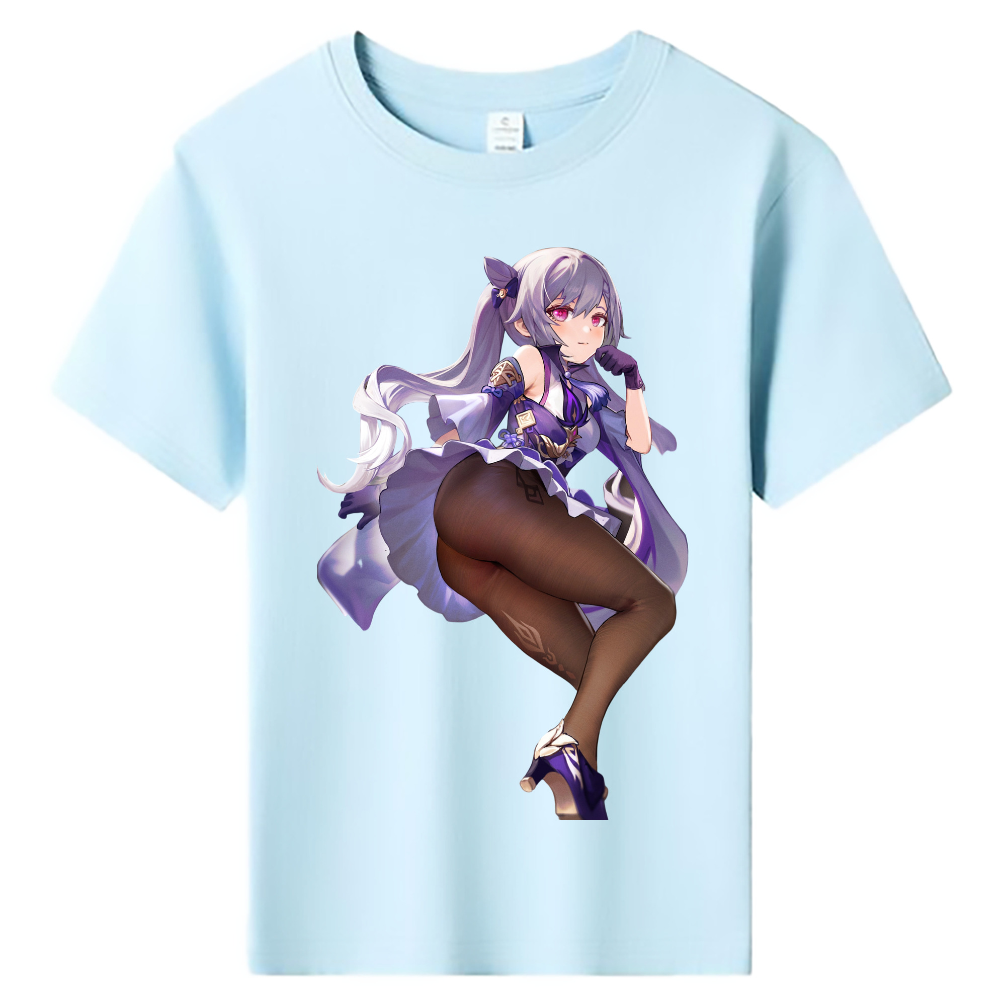 げんし神 刻晴 こくせい genshin Kokusei 綿100％キッズTシャツ（フロントプリント）